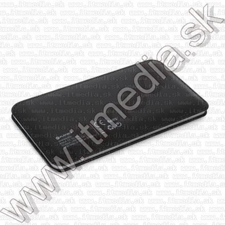 Image of Platinet Slim Powerbank Li-Po 6000mAh Black (42834) *Leather* EOL (IT10899)